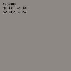 #8D8883 - Natural Gray Color Image